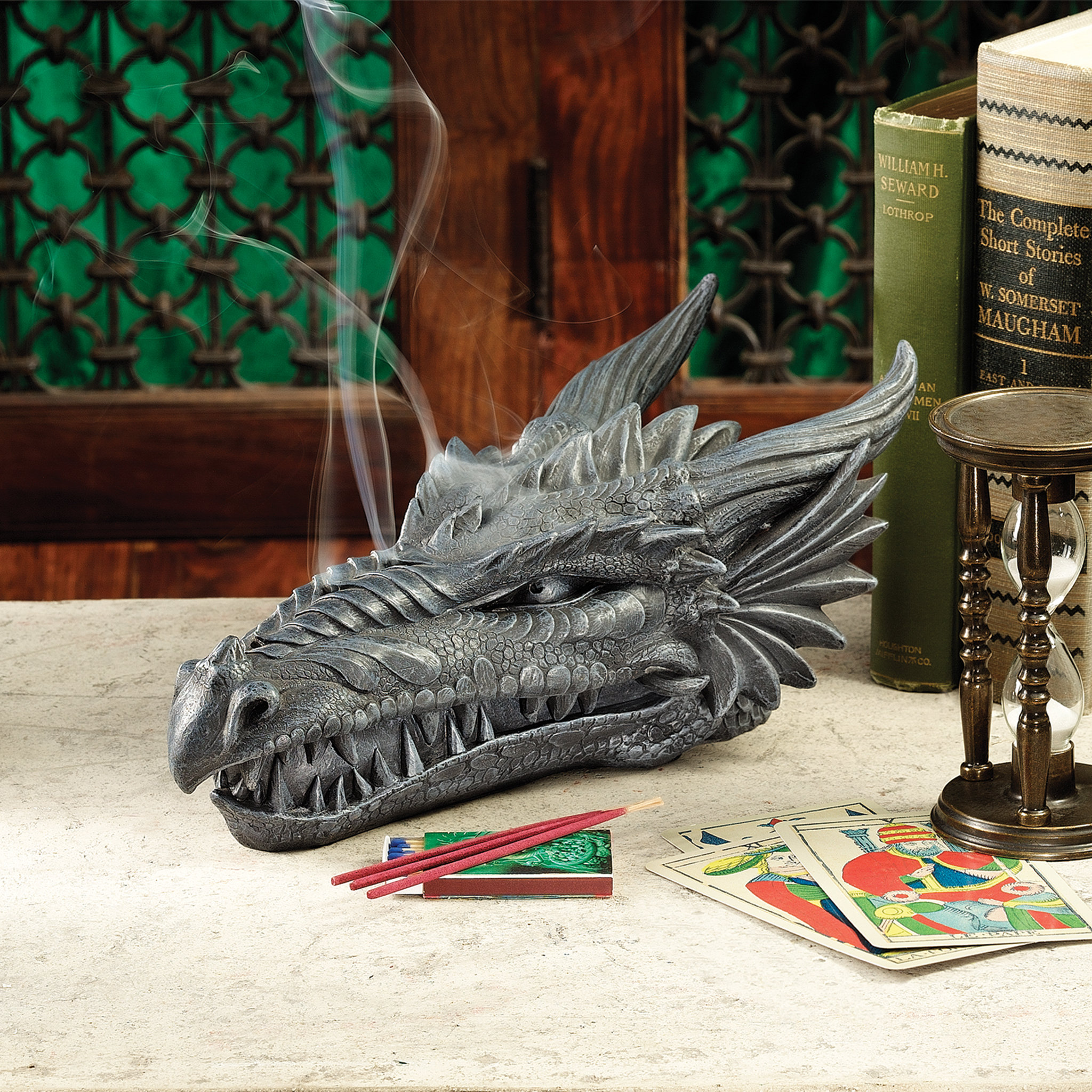Trinx Shapiro Stryker the Smoking Dragon Incense Burner Box